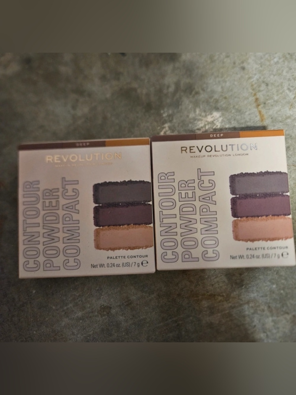 Revolution Contour Powder Compact – Brown, Mauve, Deep Plum Shades 2 pk